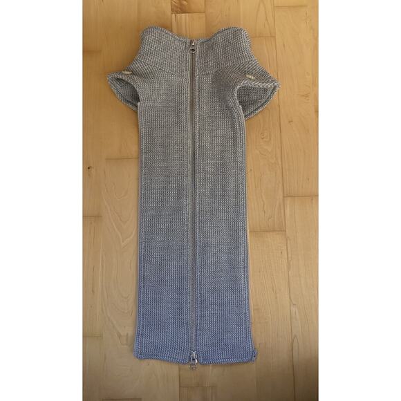 NWOT Veronica Beard Waffle Knit Collared Dickey Zip In - Picture 1 of 2